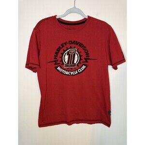 Harley Davidson Men’s T Shirt Red Short Sleeve L